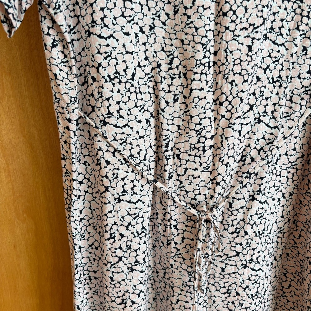 Volcom Poppin Stone Flutter Sleeve Sundress‎ pink black 10 NWT - Picture 10 of 10